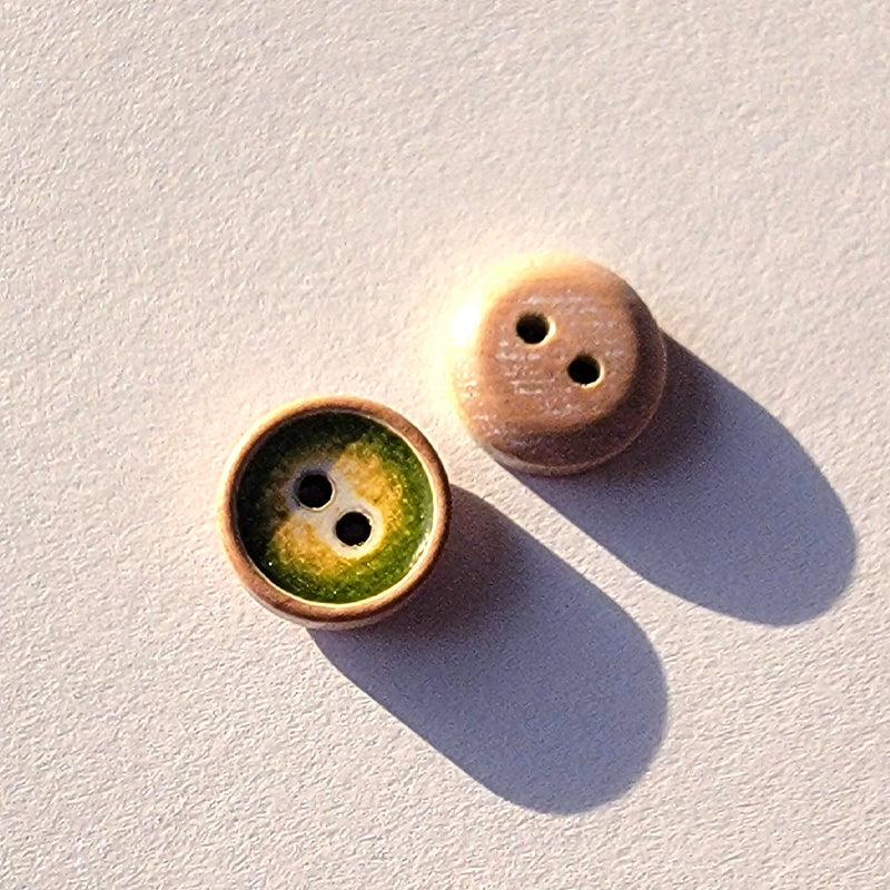 3370★  Natural wooden buttons wooden buttons two-eye buttons retro shirt shirt cardigan buttons men's and women's handmade accessories