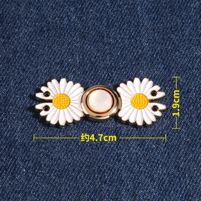 3506★ artefacto de ajuste de cintura pantalones falda circunferencia de cintura gran cambio pequeño botón jeans pantalones cintura botón ajustable mujeres