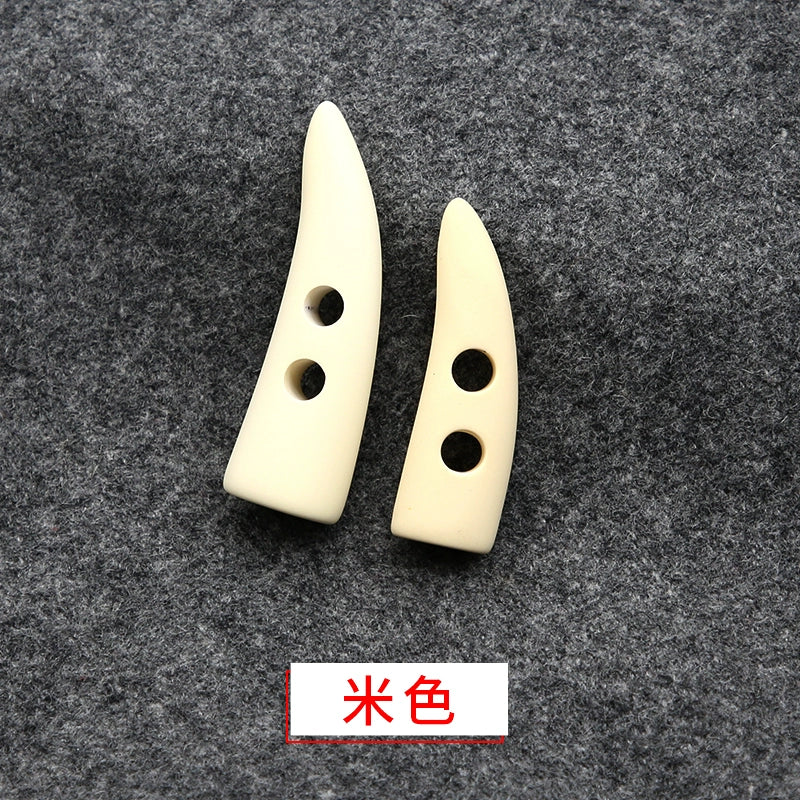 3275★  Pearlescent resin horns, horns, tips, buttons, coat, cashmere wool jacket, buttons, sweater, high-end clothes buttons