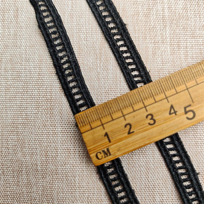 3676 Exquisito encaje bordado de escalera soluble en agua de seda de leche, accesorios de encaje decorativos para empalme de ropa Lolita DIY