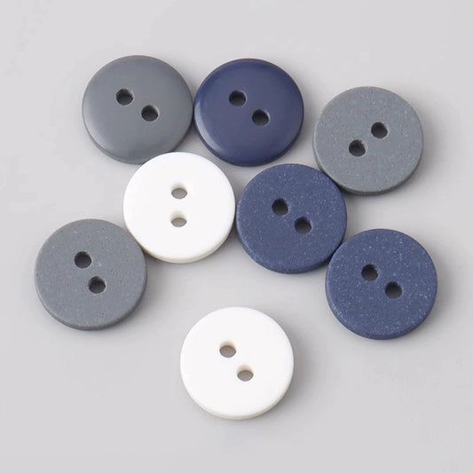 3379★  Versatile men's and women's shirts with buttons High-end POLO shirts Cardigan four-eye two-eye round small buttons Resin shirt buttons