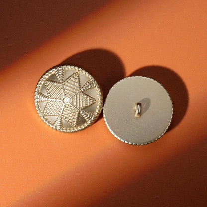 3263★ High-end gold five-pointed star buttons clothes jacket sweater metal buttons versatile round small fragrant buttons