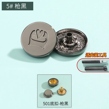 3410★ Boutons pression haut de gamme sans couture pour vêtements pour femmes, boutons mère et enfant, boutons quatre en un, boutons de doudoune, boutons boutons, boutons cachés invisibles.