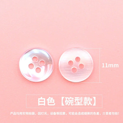 3345★  Color resin shirt buttons women's coat shirt buttons fashion round top clothes trench coat small button accessories