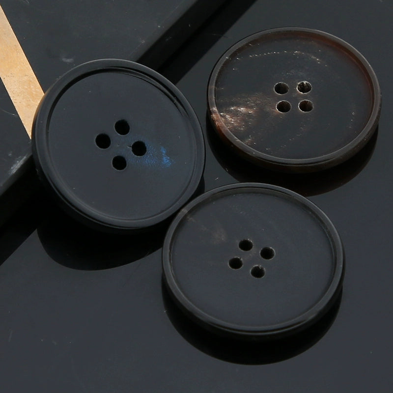 3419★  New, round men's and women's clothes decorative buttons trench coat sweater high-end pants button fashion versatile button