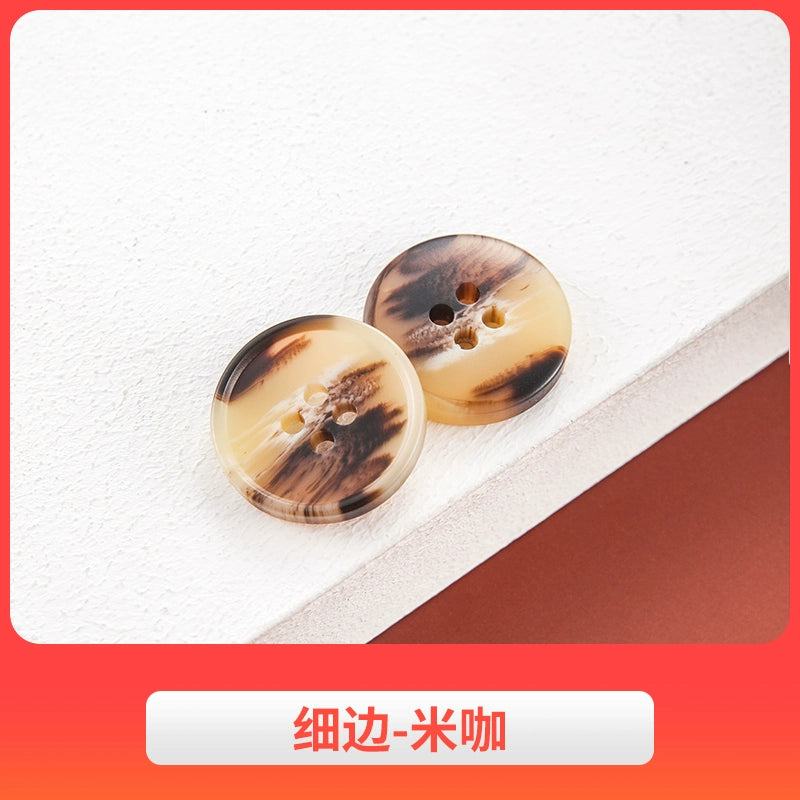 3442★ Botones de abrigo de lana, botones de gabardina, botones de pantalón de traje de hombre, botones redondos de resina semimate