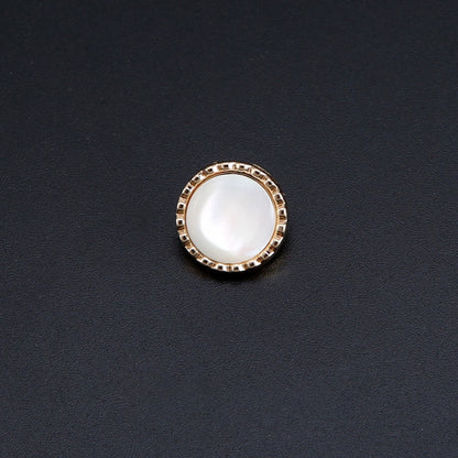 3361★  Pearlescent pearl metal shell button shirt cardigan versatile buttons high-end children's clothes versatile round buttons