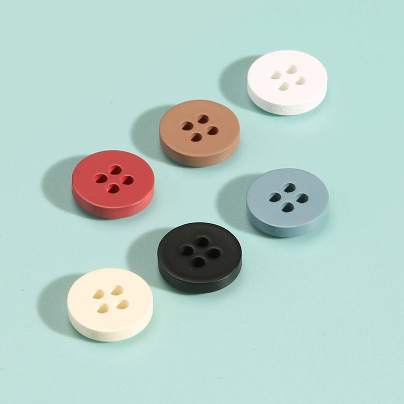 3330★  Shirt Resin Round Button Color Shirt Cardigan Versatile Buttons High-end Men's and Women's Clothes Cuffs Neckline Buttons