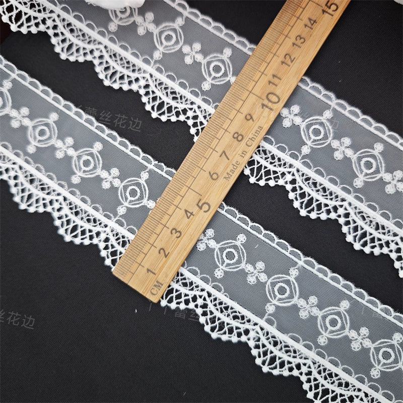 3819 Nouveau tissu de broderie de dentelle de vêtements de maille de dentelle robe de mariée de femmes vêtements textile textile à la maison accessoires de maille de broderie