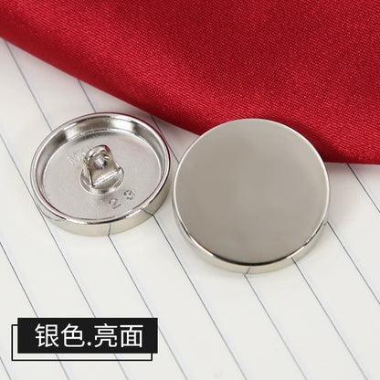 3375★  Metal flat buttons high-end suit buttons clothes top women's coat button shirt men's trench coat shirt round