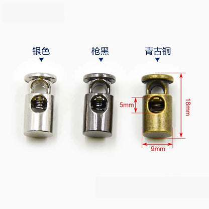 3547★ Hebilla de resorte de metal para chaqueta, cuerda elástica, hebilla de ajuste de banda elástica, hebilla de nariz de cerdo, hebilla de cuerda fija, hebilla de ajuste, botón de cordón