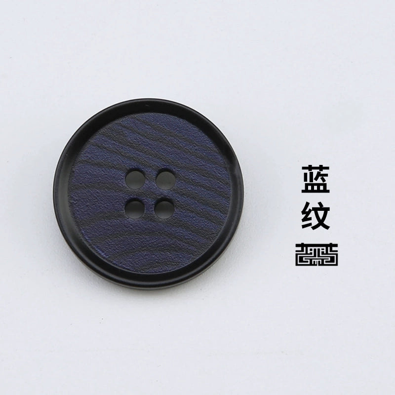 3439★ Abrigo de traje para mujer, botones decorativos de alta gama, botones redondos, ropa, chaqueta, suéter, traje, botones negros, botones de resina