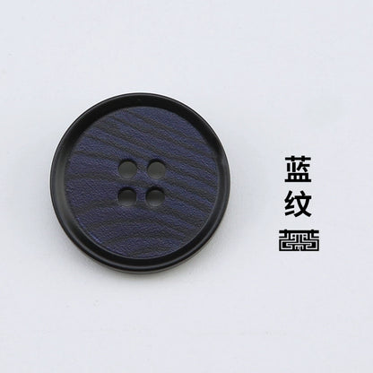 3439★ Abrigo de traje para mujer, botones decorativos de alta gama, botones redondos, ropa, chaqueta, suéter, traje, botones negros, botones de resina