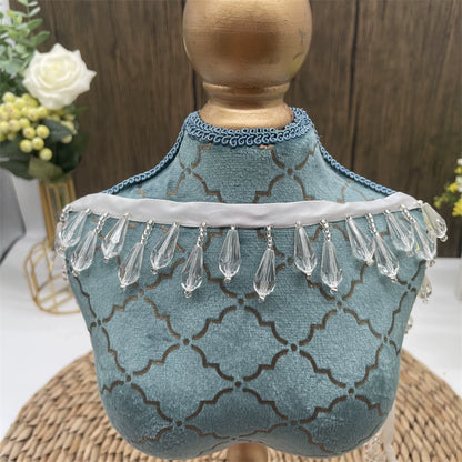 Colgante de cuentas con flecos de encaje, accesorios de industria pesada, materiales decorativos hechos a mano, accesorios de ropa DIY, 3691 ancho 3,5 cm