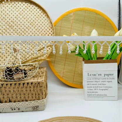 3716 Nuevo producto: encaje con flecos de cuentas, colgante de calabaza de perla Hanfu, accesorios para faldas, accesorios de ropa, cortina de cuentas DIY