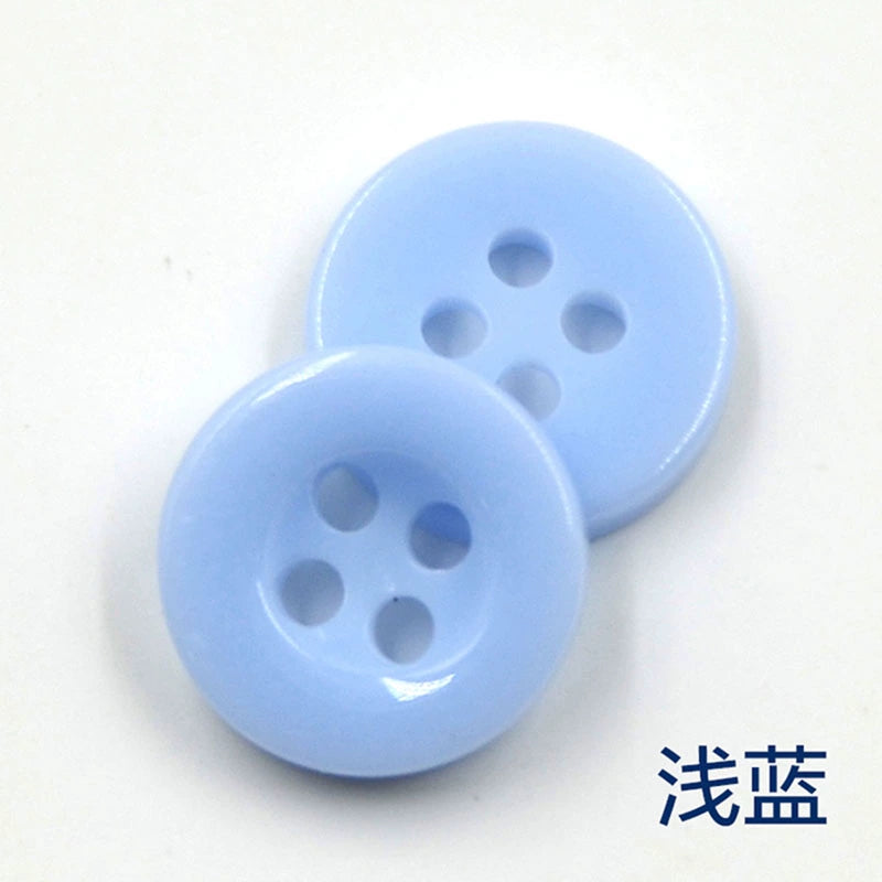 3348★  Color wide-edged round shirt buttons Children's kindergarten creative handmade material package Candy button painting material