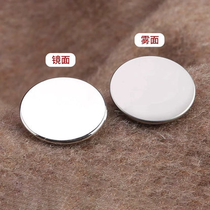 3357★  Metal button-up sweater cashmere jacket top women's coat trench coat button men's shirt button-up suit cufflinks