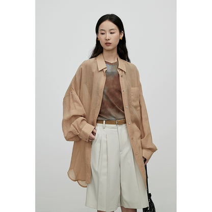 [Wind Chasing Shirt] CAREMIND Autumn New Shirt Commuter Niche Lazy Wind Versatile Temperament Jacket New