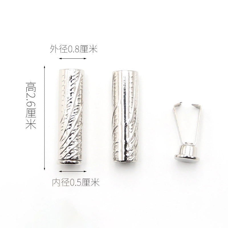 3546 Suéter Sombrero Cuerda Cabeza Botón Pantalones Cintura Cuerda Hebilla Metal Cabeza Ropa Cinturón Cuerda Tope Accesorios