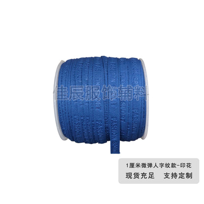 3876 Spot 1 cm Color letra en espiga en relieve cinta de borde prensado Accesorios Correa de cuello trasero Tira lateral de ropa