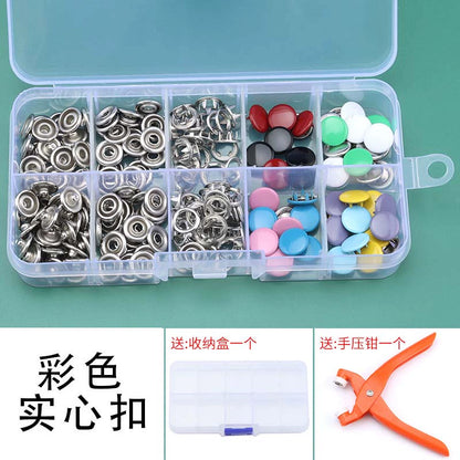 3409★  Baby clothes five-claw buckle installation tool set hidden buckle children's seam-free nail buckle four-fit buckle button five-grip buckle