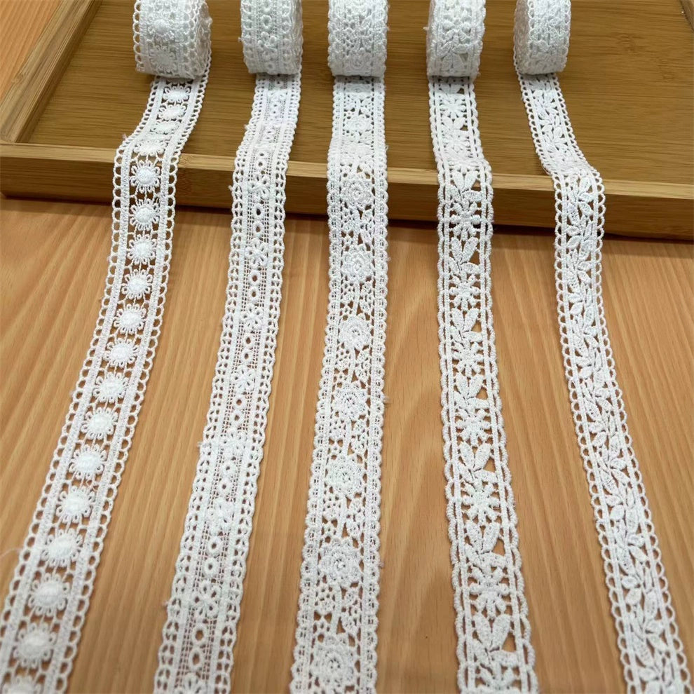 3835 Accesorios de encaje bordado soluble en agua bilateral de algodón suave de alta calidad, materiales/ropa hechos a mano para bricolaje