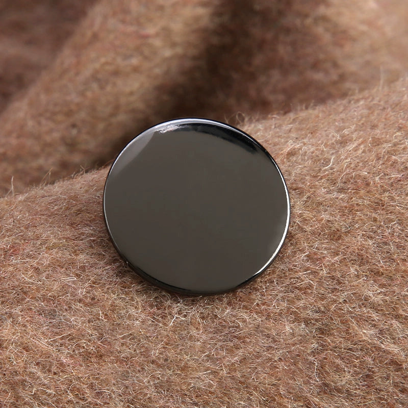 3357★  Metal button-up sweater cashmere jacket top women's coat trench coat button men's shirt button-up suit cufflinks