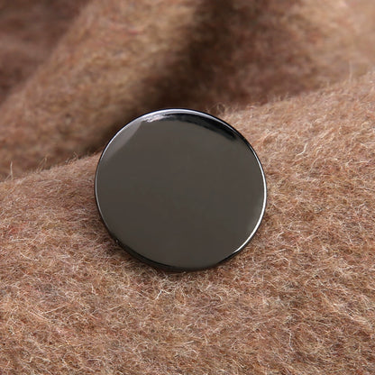 3357★  Metal button-up sweater cashmere jacket top women's coat trench coat button men's shirt button-up suit cufflinks