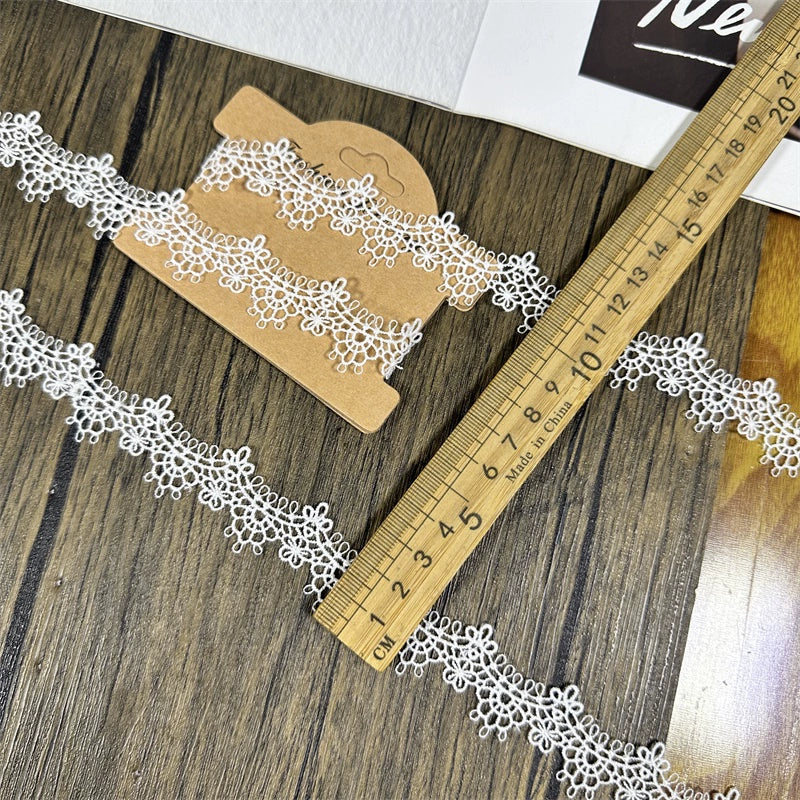 3667 Cortinas Ropa Encaje Accesorios de Encaje Vestido Lolita Collar Bolso Zapatos y Sombreros DIY Encaje Bordado Hecho a Mano