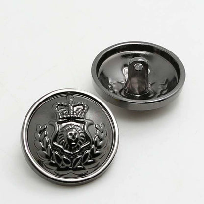 3415★  Metal buttons Crown lion head women's fashion buttons Versatile woolen coat trench coat decorative women's suit buttons