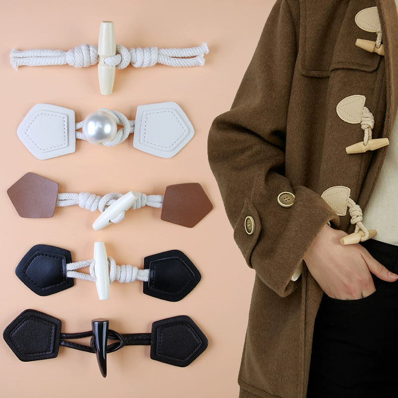 3279★  Coat horn buttons woolen cashmere jacket trench coat buttons to buttons men's and children's sweaters high-end wooden buttons