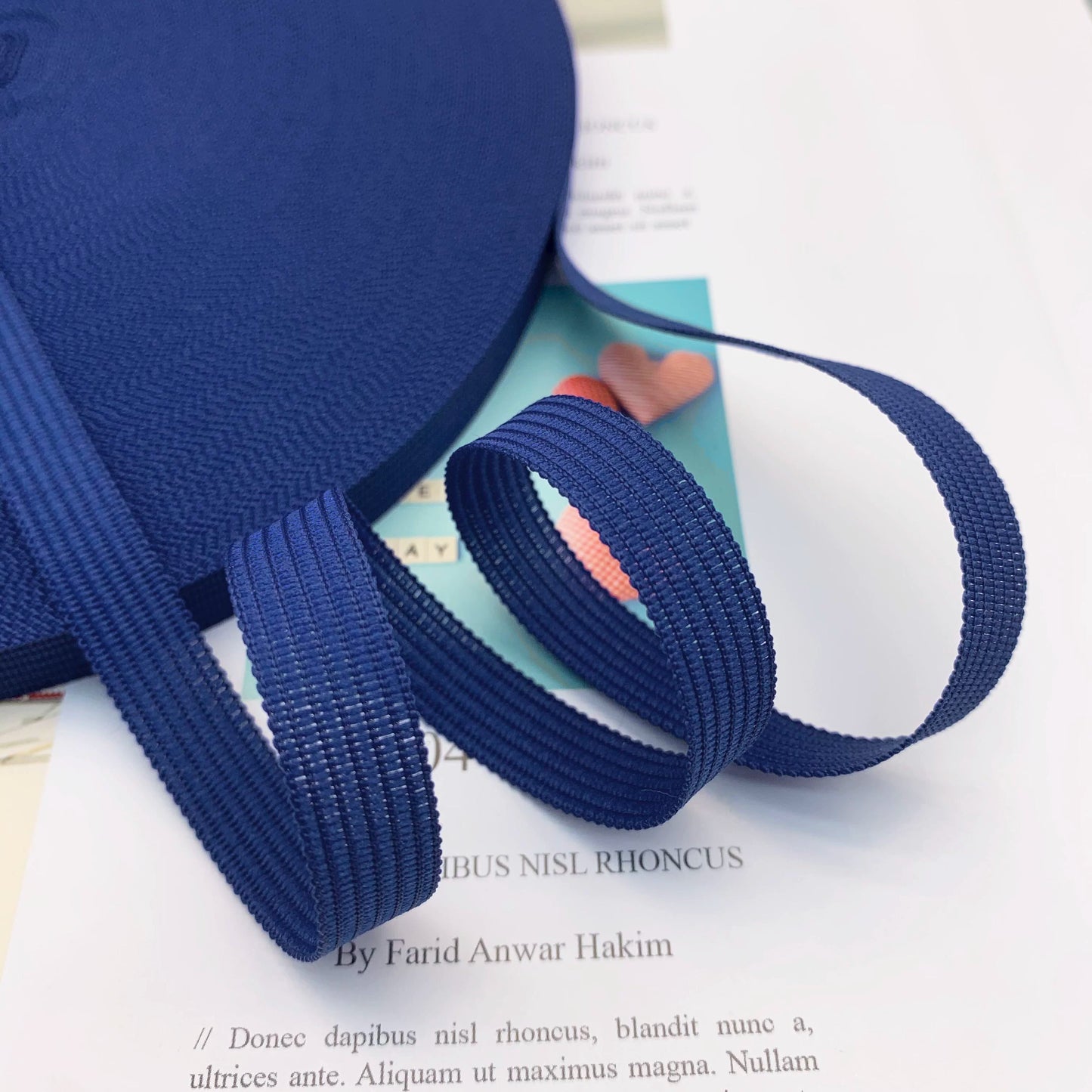 3883  Spot 30 colors 1cm non-elastic horse strap color back collar pressure strip webbing neckline strap side strip clothing accessories