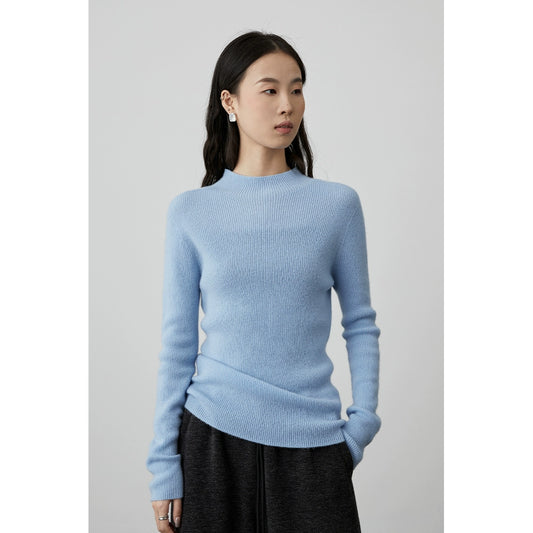 [Seamless series/turtleneck wool bottoming shirt] CAREMIND premium pure cashmere comfortable top autumn and winter