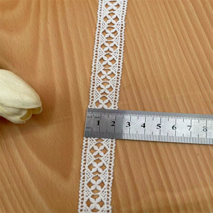 3832 Venta directa de fábrica al contado de algodón puro bordado de encaje soluble en agua DIY ropa hecha a mano accesorios decorativos de encaje beige