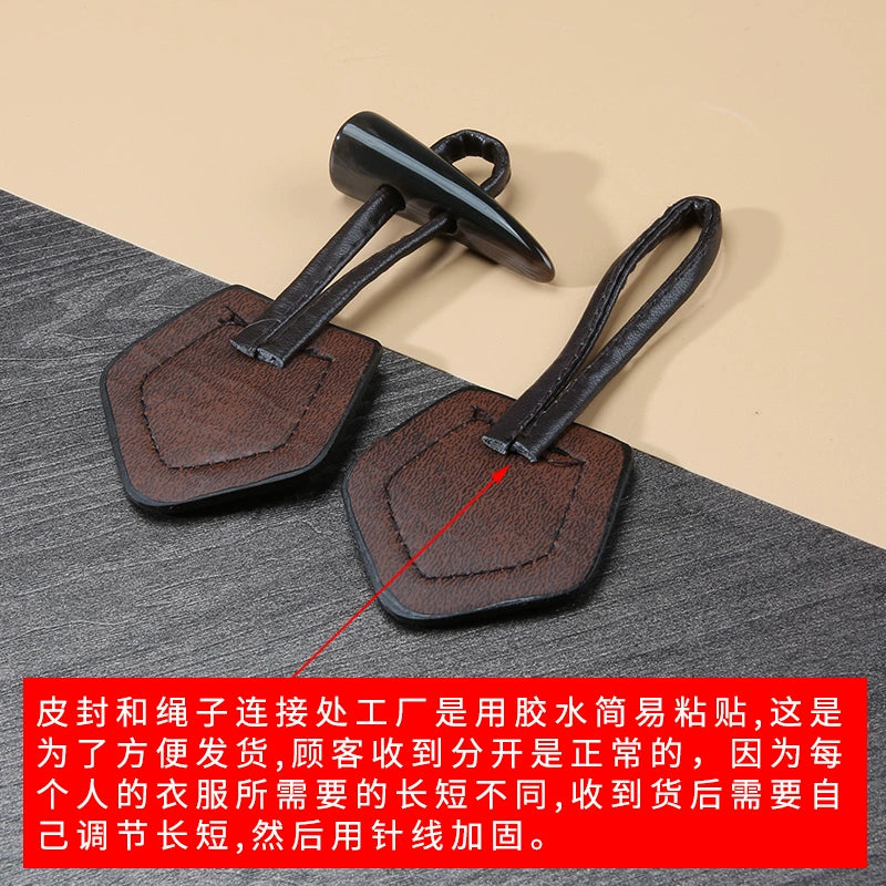 3499★ Botones de cuerno para abrigo, chaqueta de lana de cachemira, botones para gabardina para suéteres de hombres y niños, botones de madera de alta gama