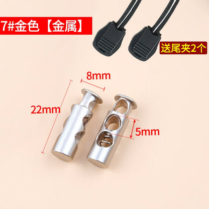 3535★ Botón de hebilla de resorte de metal para pantalones, hebilla de ajuste de banda elástica, cuerda de tope, botón de nariz de cerdo, botón de cierre de pie para pantalones de suéter