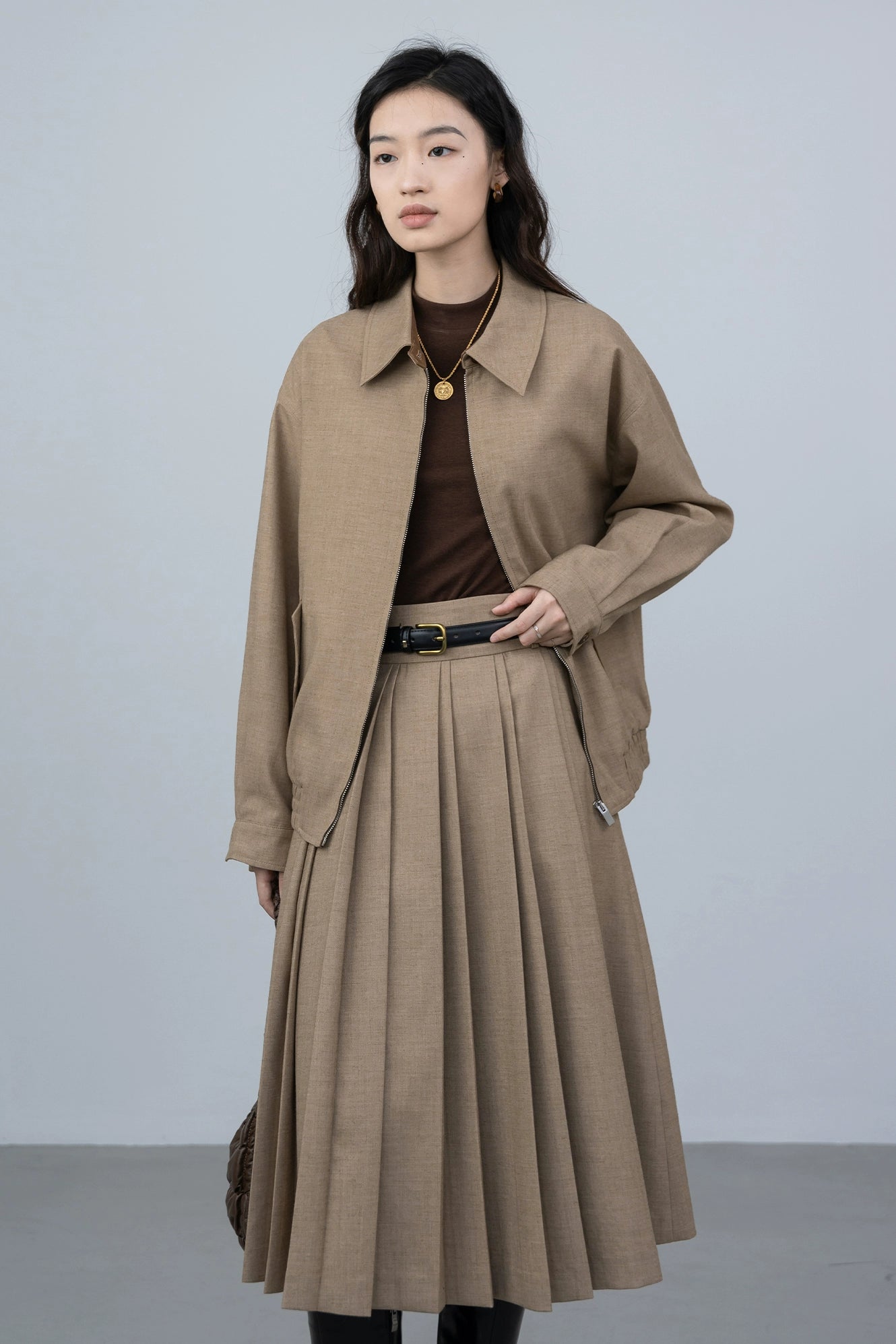 [Especial por tiempo limitado] Traje de sal y dulce "británico retro ligero", falda de traje + chaqueta americana de otoño 