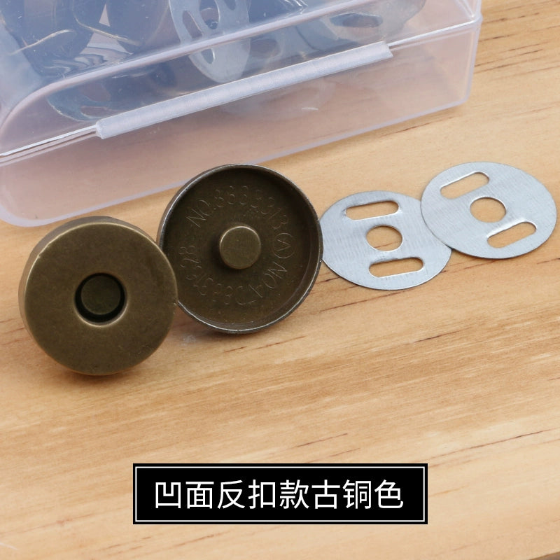 3473★ Hebilla magnética de metal Hebilla magnética Bolso con botón magnético fuerte sin costuras Hebilla de succión Abrigo Botón oculto Accesorios de billetera