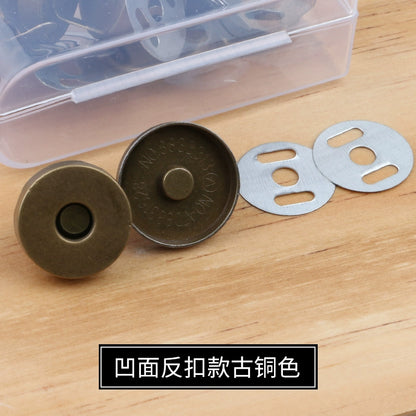 3473★ Hebilla magnética de metal Hebilla magnética Bolso con botón magnético fuerte sin costuras Hebilla de succión Abrigo Botón oculto Accesorios de billetera