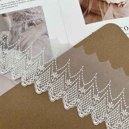 3828 Ancho 10cm malla bordado encaje DIY vestido ropa falda dobladillo cortina tela decoración accesorios