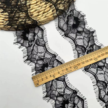 3754 Exportation française simple fleur dentelle à cils, bandoulière, ceinture matériel décoratif bricolage décolleté accessoires largeur 8CM