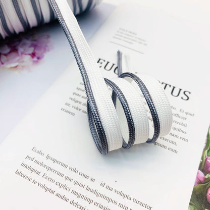 Cinta adhesiva de seda brillante de 1 cm, 41 colores, con borde incrustado, para decoración de hogar, textiles, accesorios de ropa, 3847