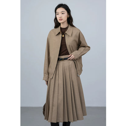 [Especial por tiempo limitado] Traje de sal y dulce "británico retro ligero", falda de traje + chaqueta americana de otoño 