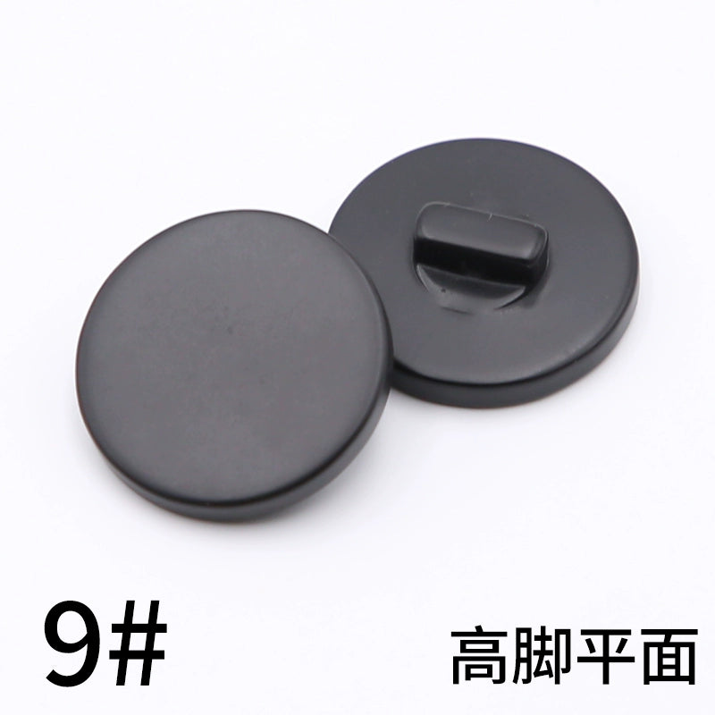 3445★ Botones redondos negros para abrigos, botones para chaquetas de traje para hombres y mujeres, accesorios versátiles para gabardinas y botones superiores.