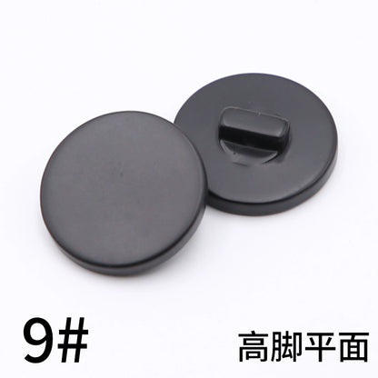 3445★ Botones redondos negros para abrigos, botones para chaquetas de traje para hombres y mujeres, accesorios versátiles para gabardinas y botones superiores.