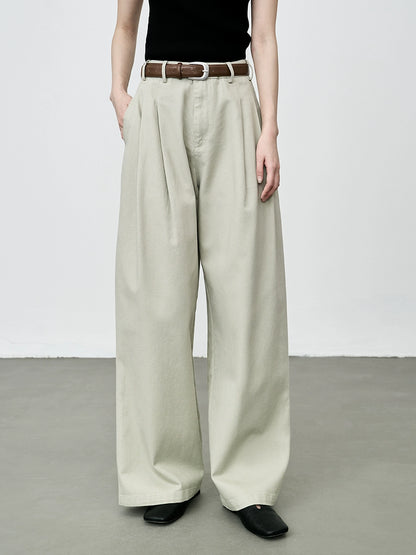 Pantalones vaqueros de pierna ancha y cintura alta CAREMIND para mujer 2024 nuevos pantalones ajustados rectos con forma de pera 