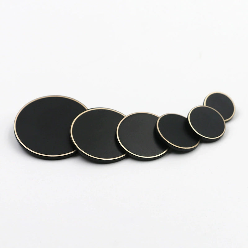 3240★ Metal buttons Women's trench coat coat buttons Men's black coat buttons Round suit buttons Sweater decorative clothes buttons