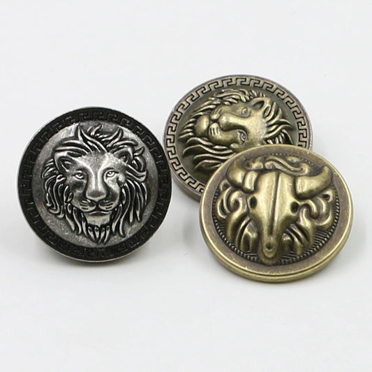 3437★ Botones metálicos retro británicos, botones de traje, botones decorativos para abrigos, chaquetas, gabardinas, accesorios de ropa, botones dorados