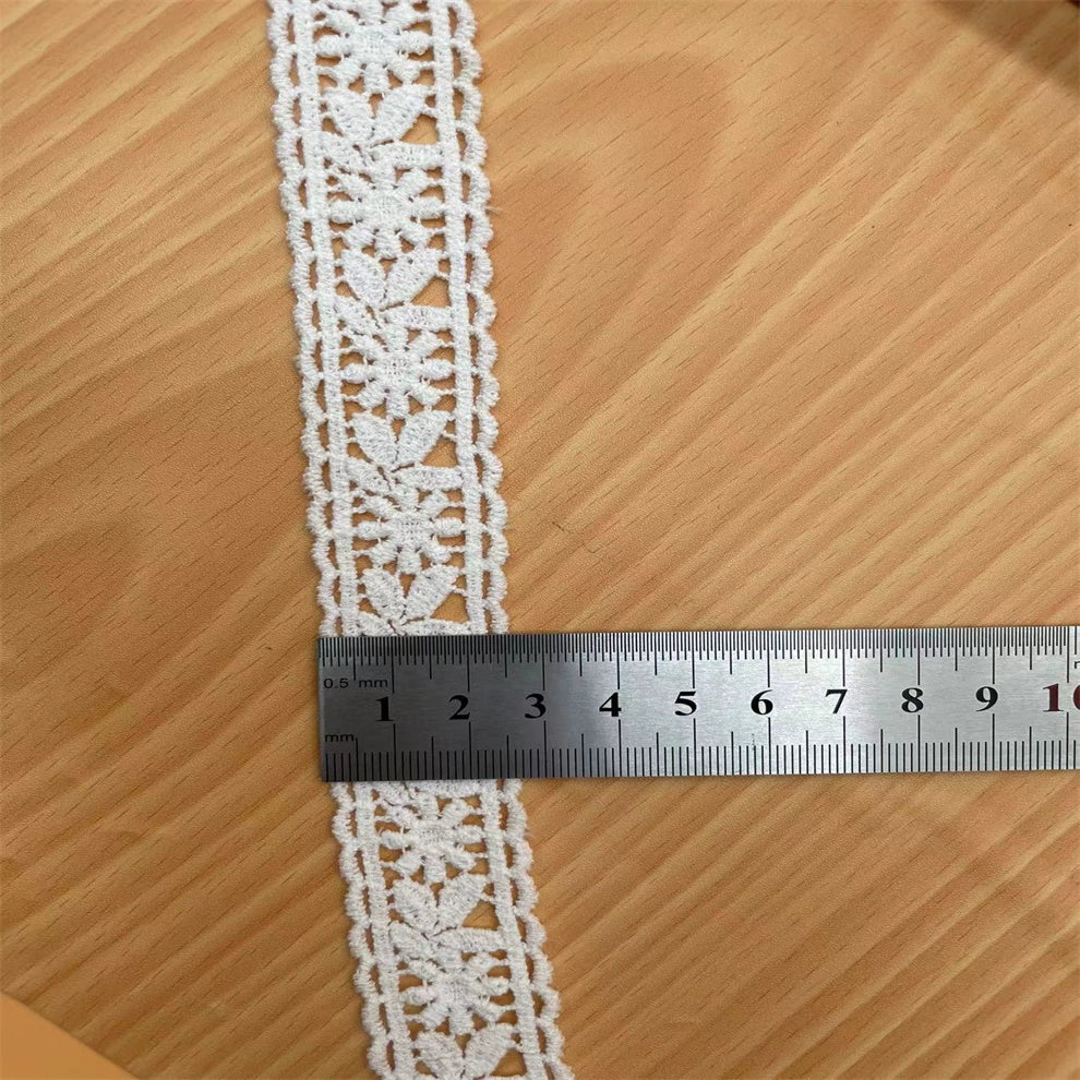 3835 Accesorios de encaje bordado soluble en agua bilateral de algodón suave de alta calidad, materiales/ropa hechos a mano para bricolaje