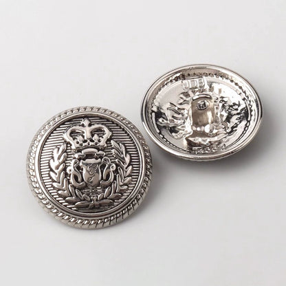 3276★  Vintage Crown Wheat Ear Metal Buttons Bronze Coat Windbreaker Buttons Suit Jacket Sweater College Style Buttons